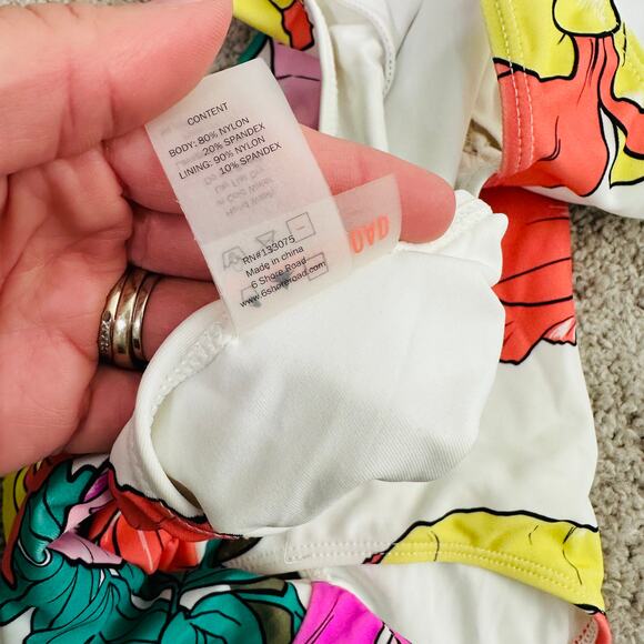 6 Shore Road Small Floral Cuba One shoulder one piece swimsuit Pooja Floral - Picture 6 of 6